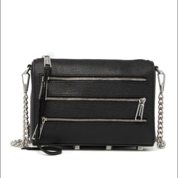 Rebecca Minkoff Handbags - Rebecca Minkoff Mini 5 Zip Crossbody Bag in Black